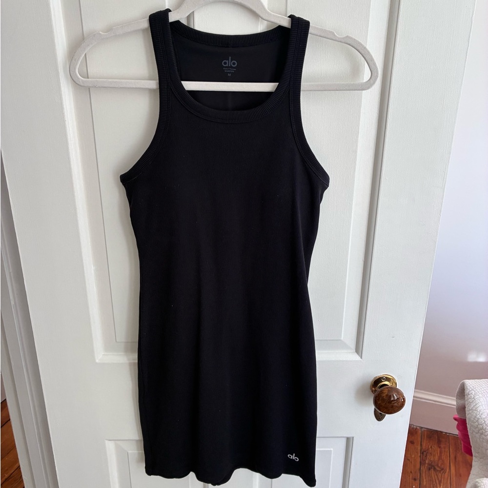 ALO Goddess Ribbed Go-To Dress